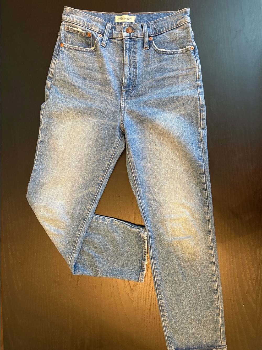 Madewell Light Blue Straight-Leg Women's Jeans